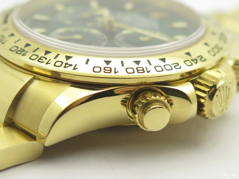 MiroTime 0316 RelaxedFit Daytona 116515 Noob 1:1 Best Edition Rose Gold Dial On Black Rubber Strap A7750(Free Extra Strap) 3740